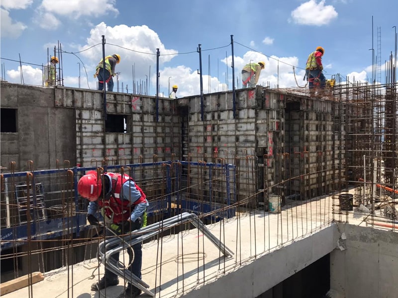 parede de concreto